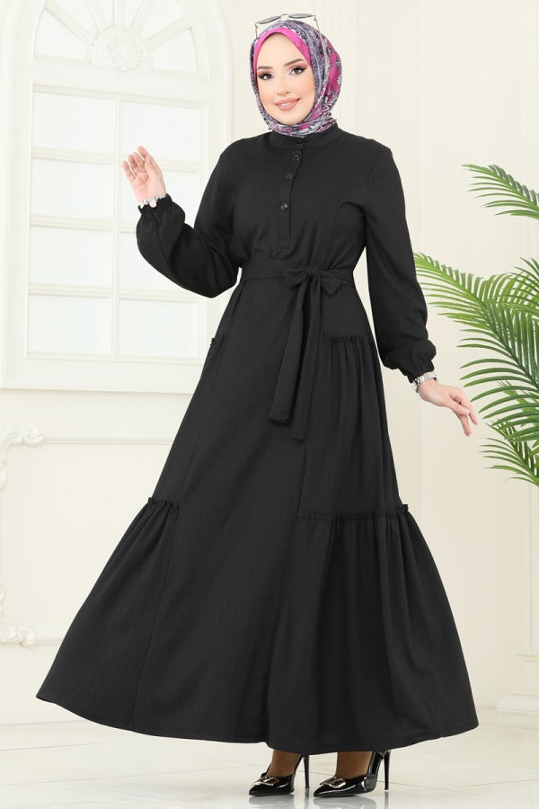 Modaselvim NET 20%+20% DISCOUNT IN THE CARD Dress 401DVL817 Black