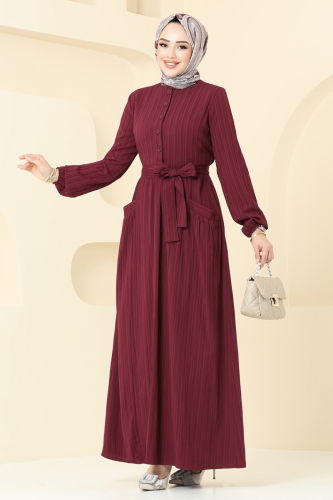 P.R.M. - Dress 4040PM271 Burgundy