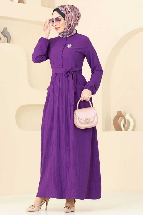 Modaselvim NET 20%+20% DISCOUNT IN THE CARD Dress 4040PM271 Purple