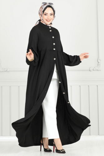 moda selvim Dress 405DVL817 Black - Thumbnail