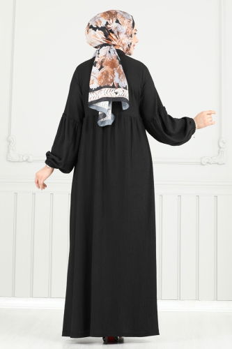 moda selvim Dress 405DVL817 Black - Thumbnail