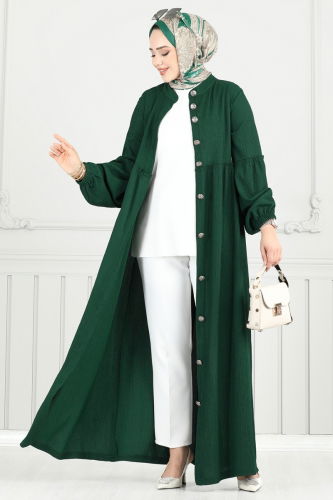 moda selvim الفستان زيتي 405DVL817 - Thumbnail