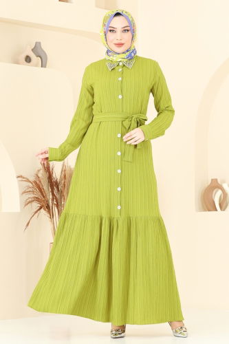 P.R.M. - Dress 4063PM271 Oil Green