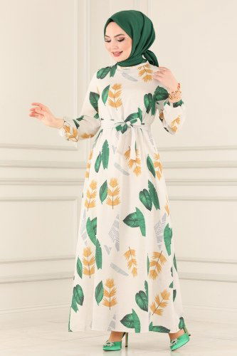 M.H. - Dress 4065-1MH427 Benetton Green