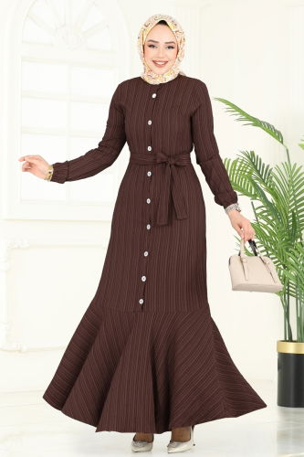 P.R.M. - Dress 4065PM271 Bitter Brown