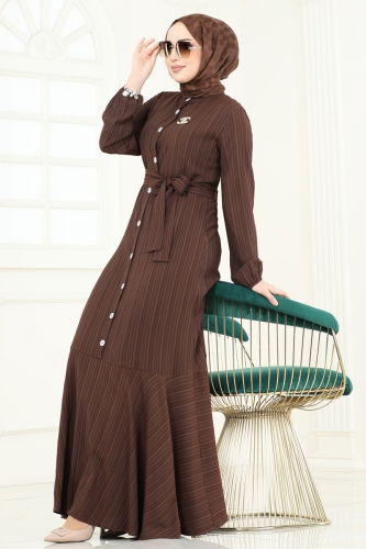 P.R.M. - Dress 4065PM271 Brown