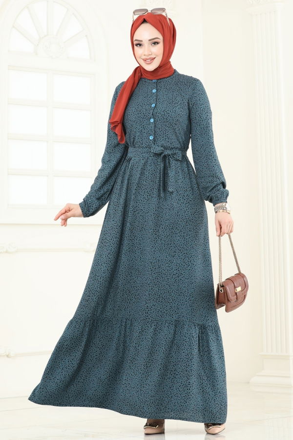 Modaselvim NET 20%+20% DISCOUNT IN THE CARD Dress 4068ZNN863 Indigo