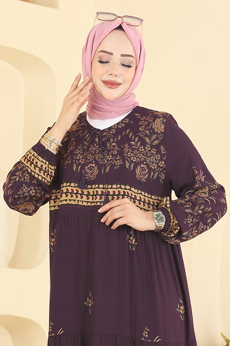 moda selvim الفستان توتي 4074ZNNK1102 - Thumbnail