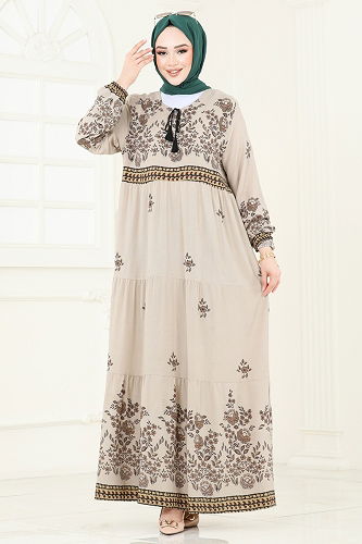 moda selvim Dress 4083ZNN863 Light Vision - Thumbnail