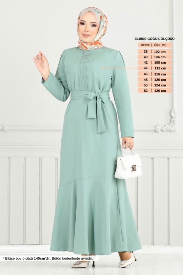 Modaselvim NET 20%+20% DISCOUNT IN THE CARD Dress 4096PM1063-M Light Mint