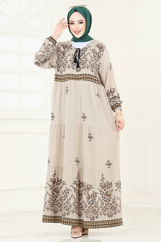 moda selvim Dress 4096ZNNK1102 Vision - Thumbnail