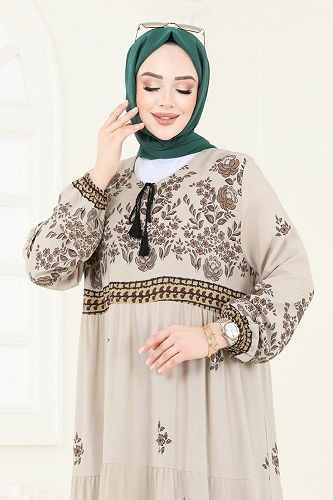 moda selvim Dress 4096ZNNK1102 Vision - Thumbnail