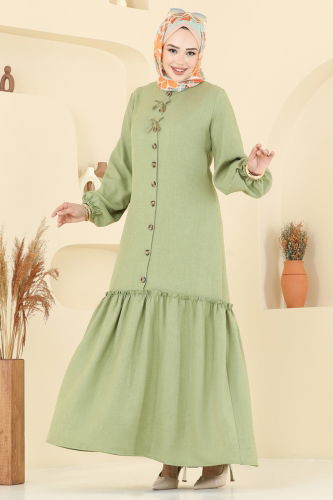 P.R.M. - Dress 4115PM271 Almond Green