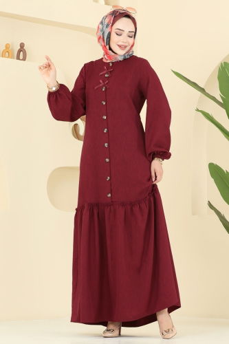 P.R.M. - Dress 4115PM271 Burgundy