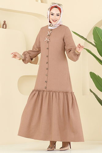 moda selvim الفستان لاتيه 4115PM271 - Thumbnail