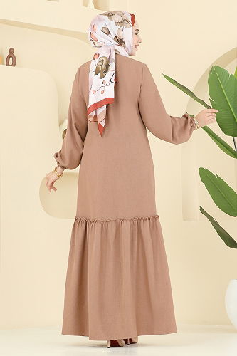 moda selvim الفستان لاتيه 4115PM271 - Thumbnail