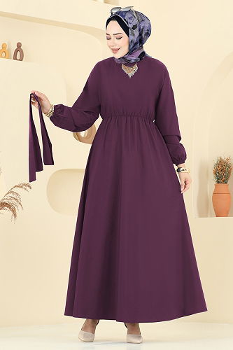 moda selvim الفستان توتي 4116PM271 - Thumbnail