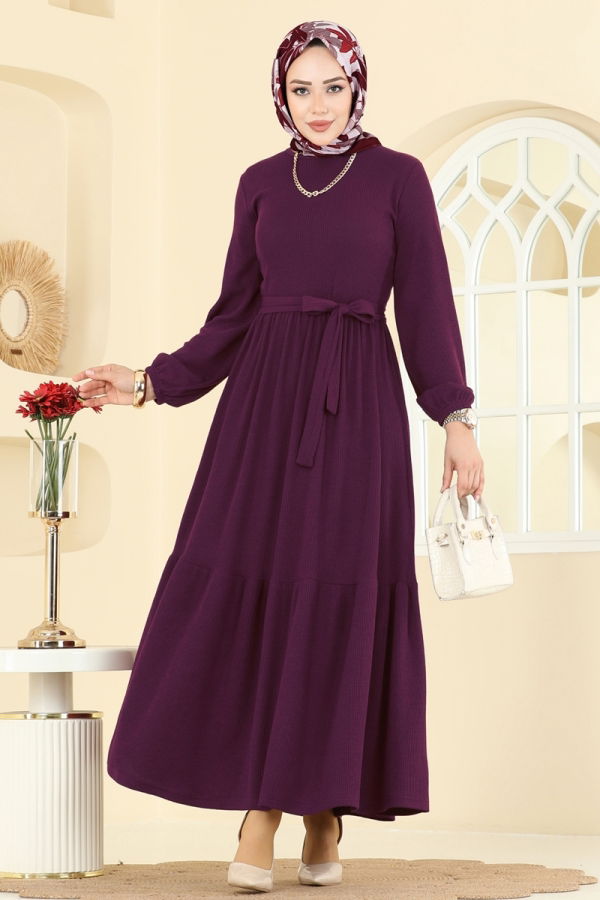 Modaselvim Dress Dress 4120PM271 Damson