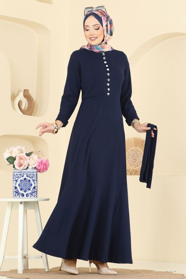 Modaselvim Dress Dress 4121PM271 Navy Blue