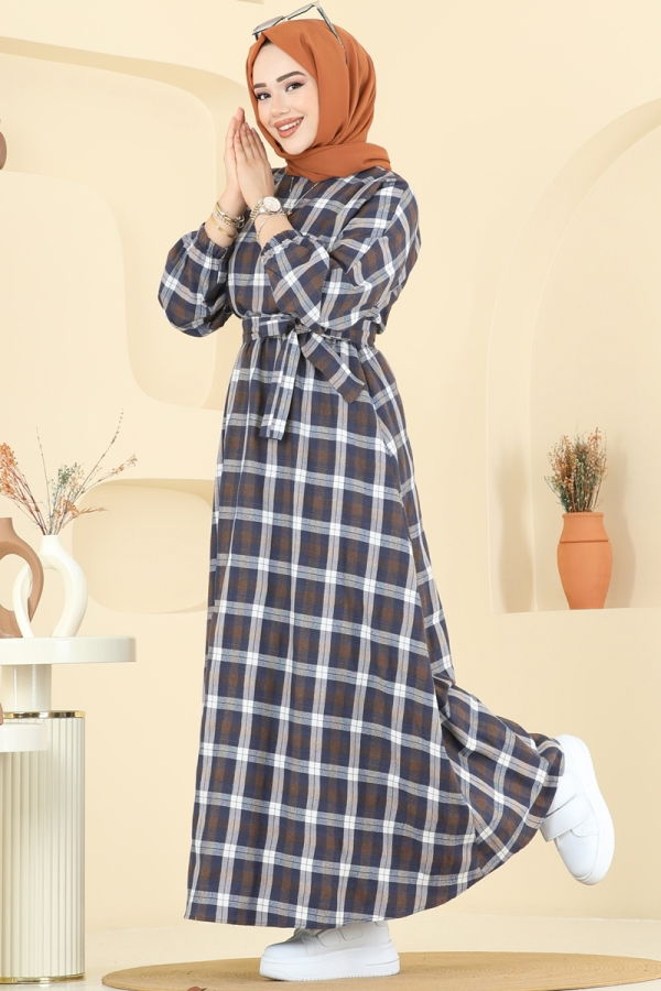 Modaselvim Dress Dress 4124PM271 Navy Blue