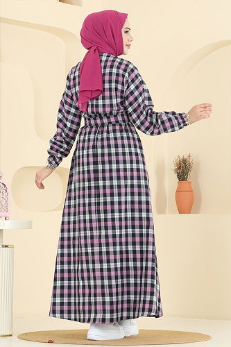 moda selvim الفستان زهر 4124PM271 - Thumbnail