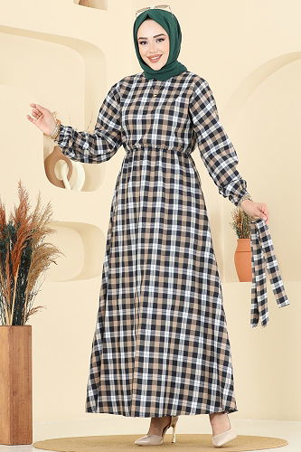 moda selvim Dress 4124PM271 Vision - Thumbnail