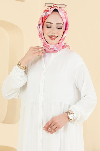 moda selvim الفستان سكري 4124ZNNK1102 - Thumbnail