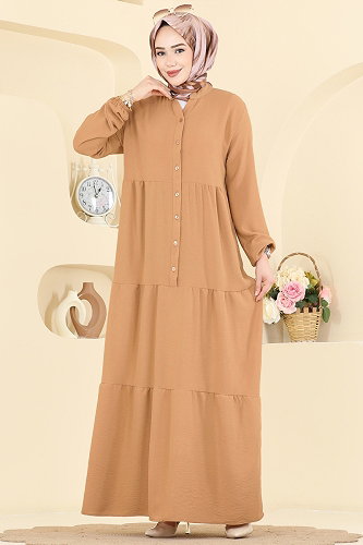 moda selvim الفستان لاتيه 4124ZNNK1102 - Thumbnail