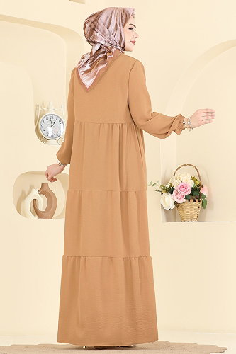 moda selvim الفستان لاتيه 4124ZNNK1102 - Thumbnail