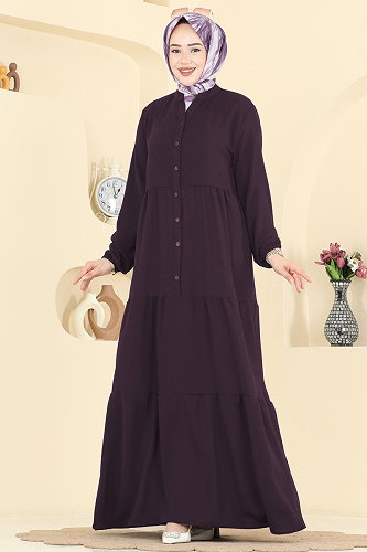 moda selvim الفستان توتي فاتح 4124ZNNK1102 - Thumbnail