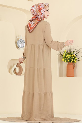 moda selvim Dress 4124ZNNK1102 Vision - Thumbnail