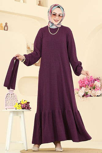 moda selvim الفستان توتي 4127PM271 - Thumbnail