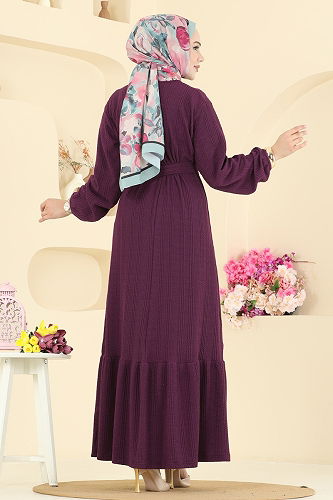 moda selvim الفستان توتي 4127PM271 - Thumbnail