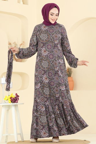 P.R.M. - Dress 4128PM271 Pattern 1 Damson