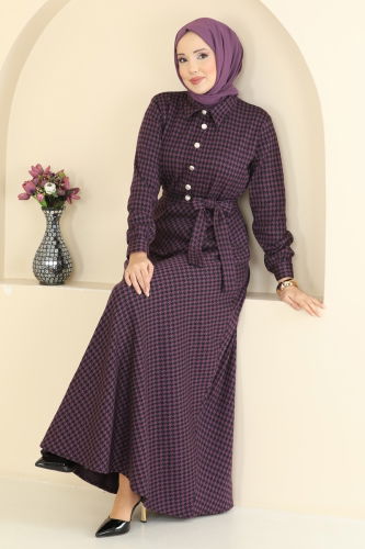 P.R.M. - Dress 4129PM271 Damson