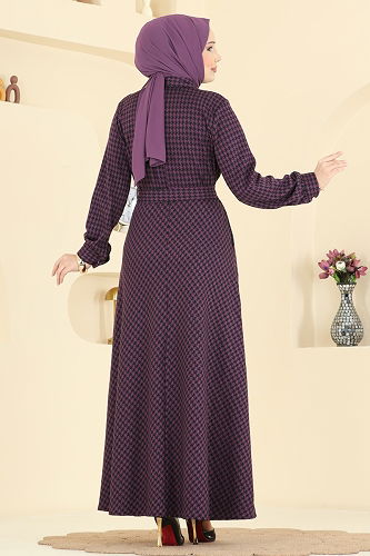 moda selvim الفستان توتي 4129PM271 - Thumbnail