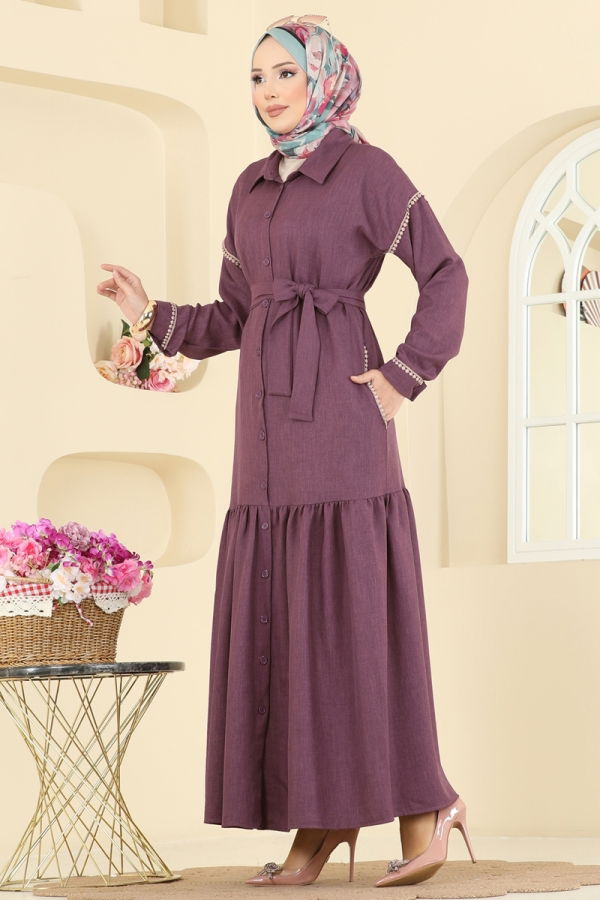 Modaselvim Dress Dress 4130PM271 Dark Rose Dusky