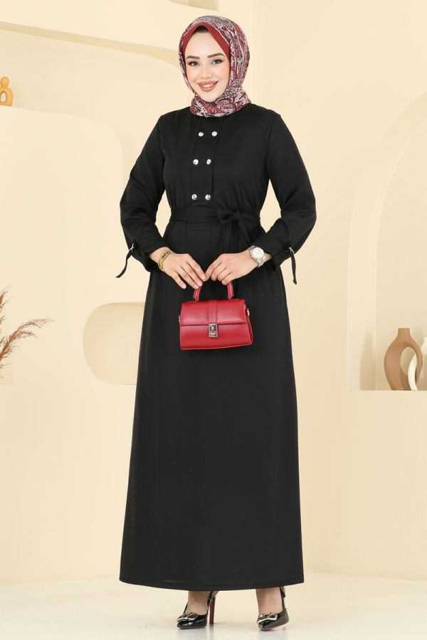 Modaselvim خصم صافٍ20%+20% في سلة التسوق الفستان أسود 416DVL817