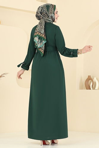 moda selvim الفستان زيتي 416DVL817 - Thumbnail