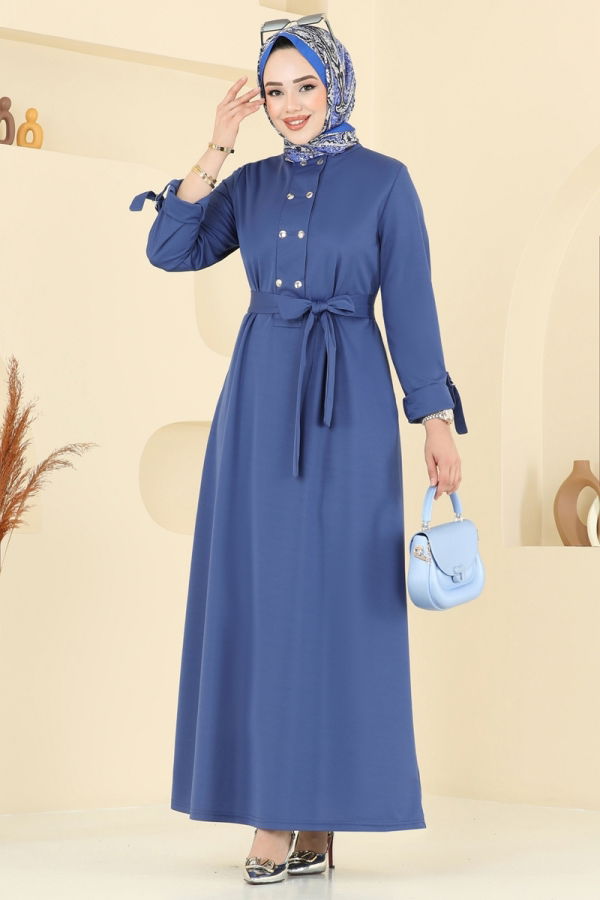 Modaselvim خصم صافٍ20%+20% في سلة التسوق الفستان ازرق 416DVL817