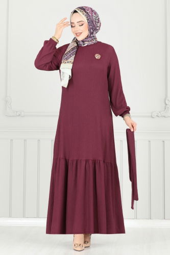 D.V.L. - Dress 422DVL817 Damson