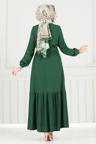 moda selvim الفستان زيتي 422DVL817 - Thumbnail