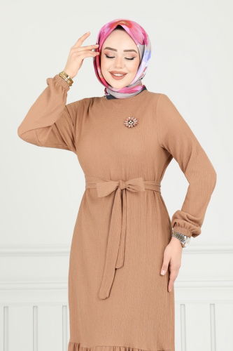 moda selvim الفستان لاتيه 422DVL817 - Thumbnail