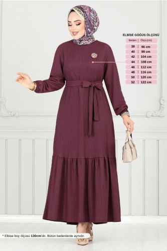 MRV D.V.L. - Dress 423DVL897-M Damson