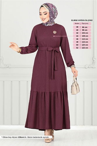 moda selvim الفستان توتي 423DVL897-M - Thumbnail