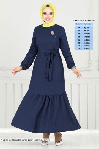 MRV D.V.L. - Dress 423DVL897-M Navy Blue