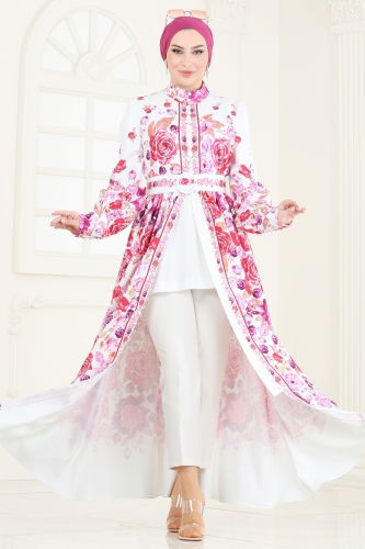 moda selvim الفستان سكري 4246JNF844 - Thumbnail