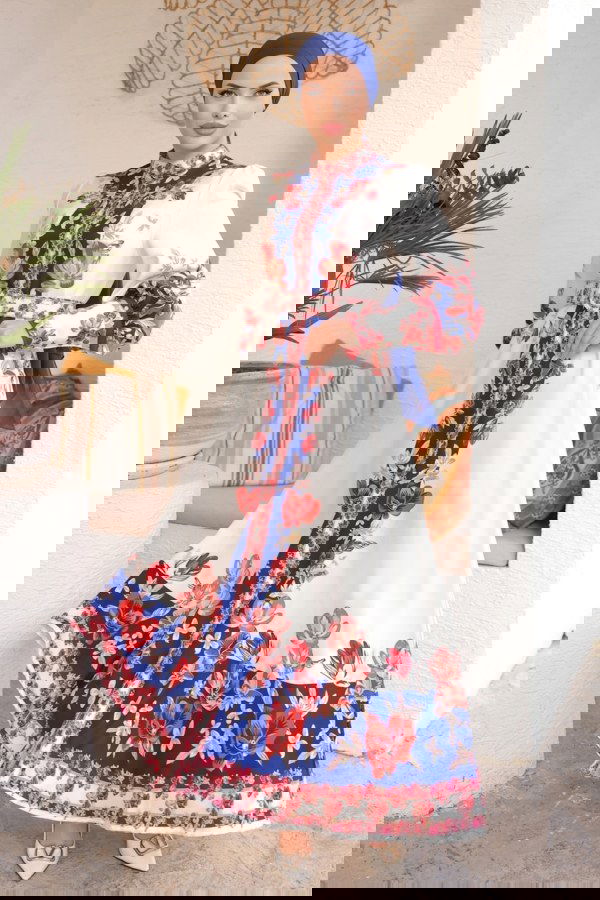 Modaselvim SUAL 4247JNF844 لون بيج فاتح فستان