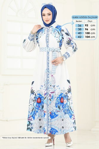 J.N.F. - Dress 4256JNF844 Saxe