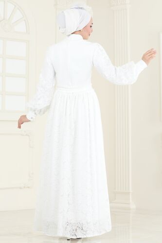 moda selvim الفستان سكري 4293JNF844 - Thumbnail